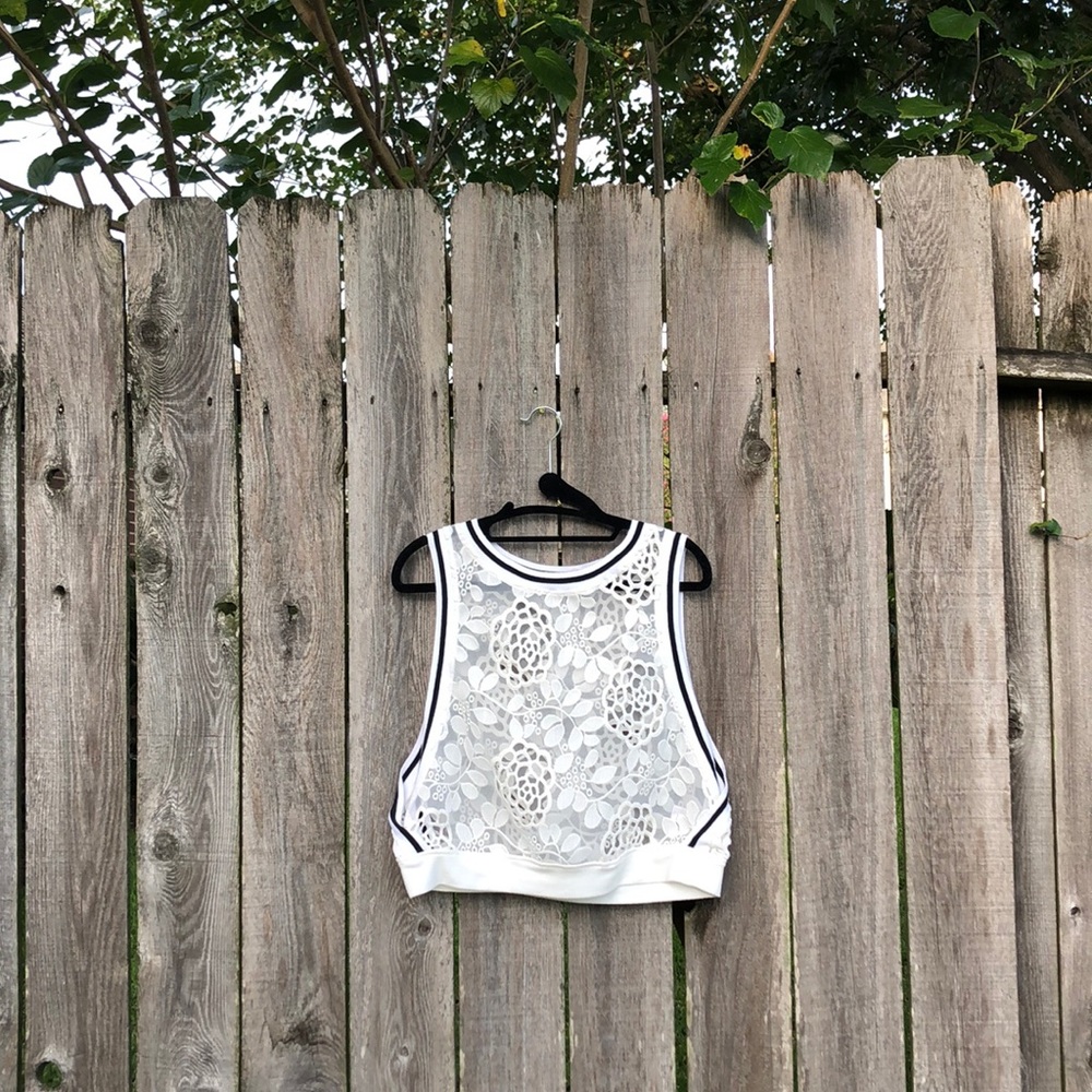 Hot Kiss Lace Mesh Top - Picture 1 of 3